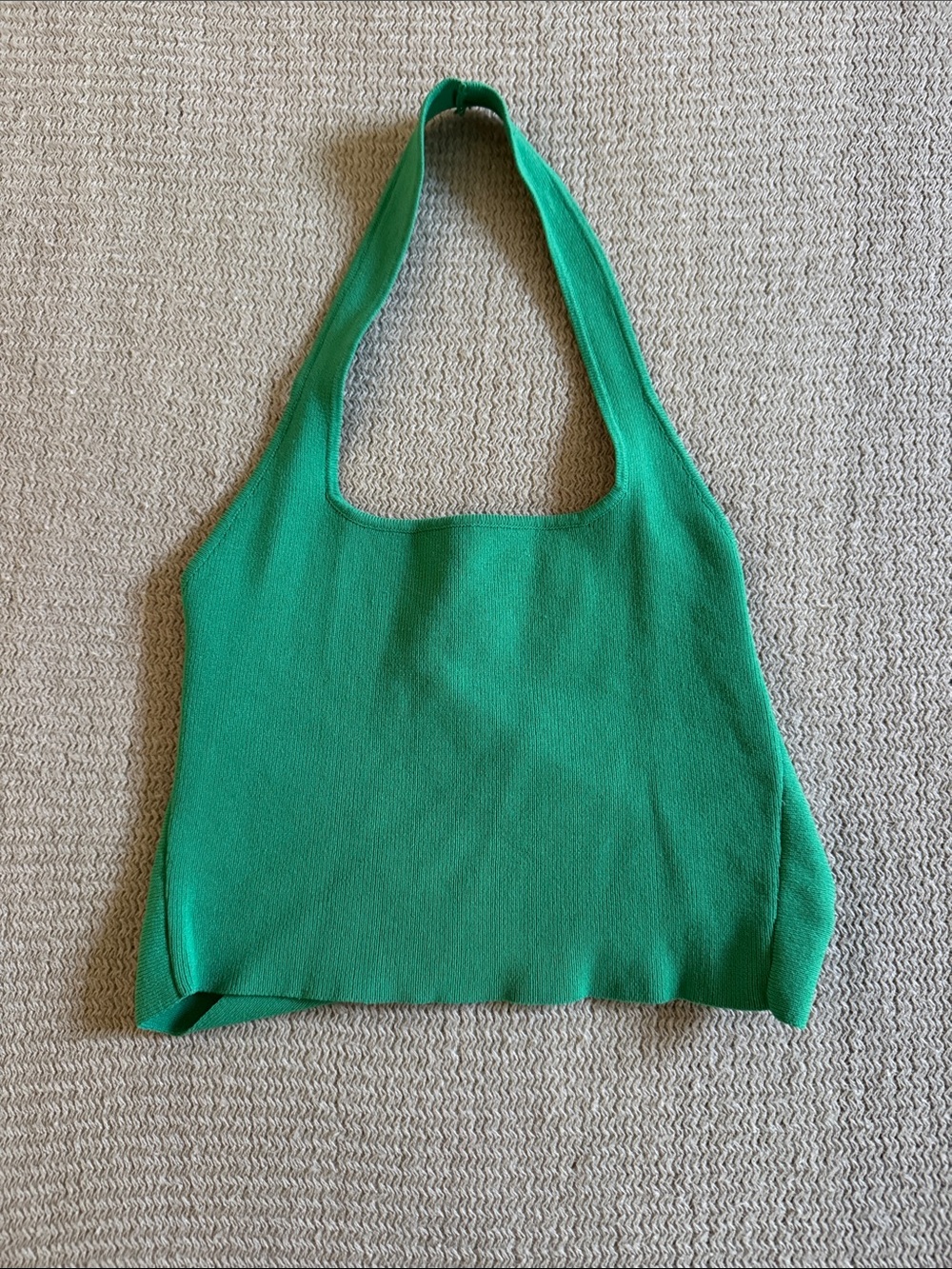 Glassons Bright Green Knit Halter Tank